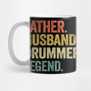 Father Husband Drummer Legend Father's Day Dad Mug